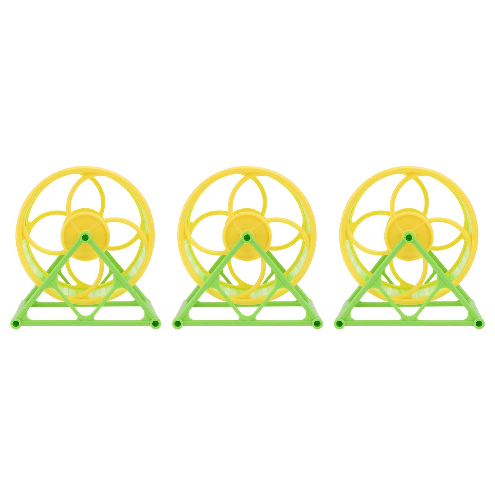 Balacoo 3-Pack Silent Hamster Exercise Wheels - Hamster Treadmill Toys for Small Pets, Chew-Proof Running Wheel for Dwarf Hamsters, Mice & Gerbils - Perfect for Cage Exercise & Stress Relief