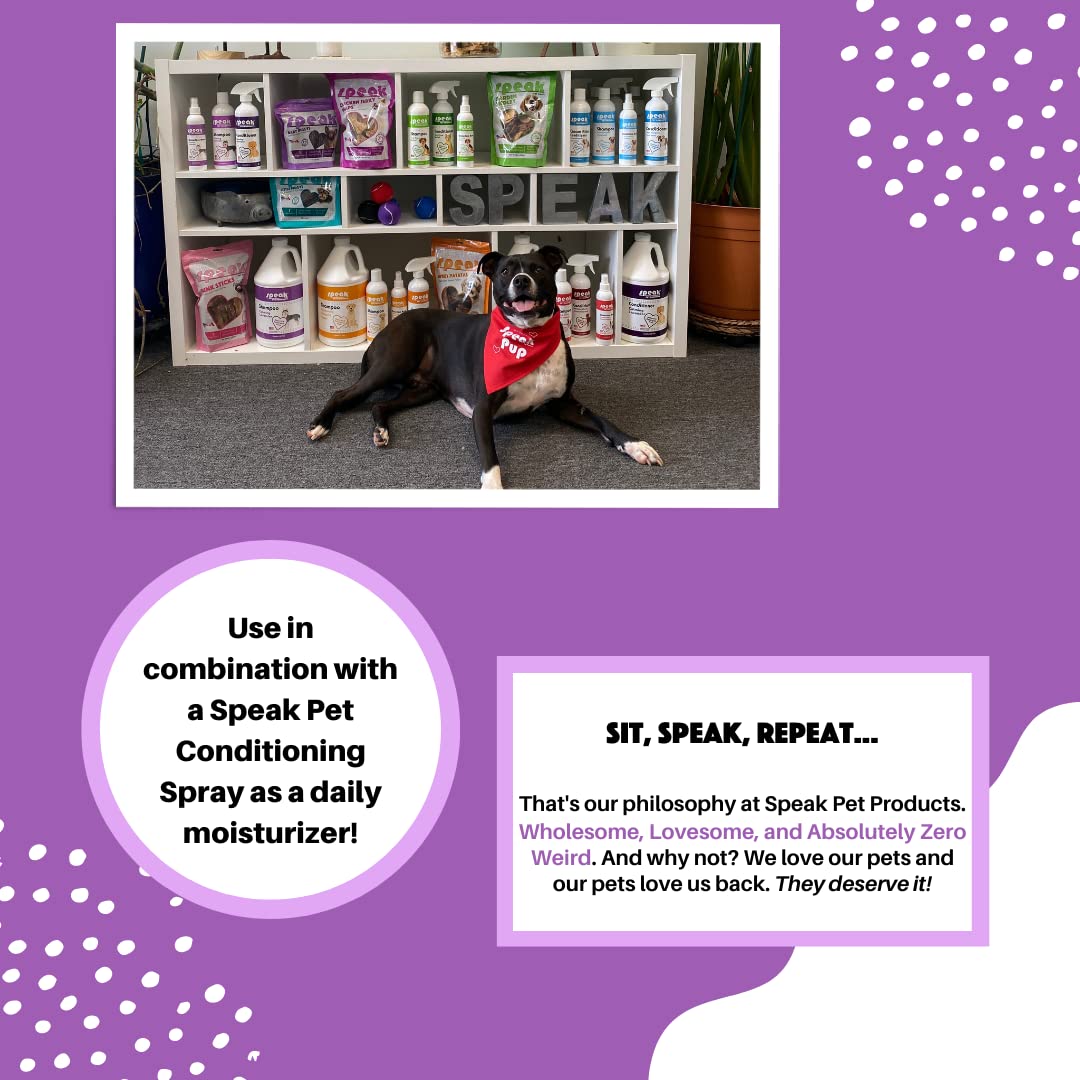 Natural Lavender Dog Shampoo with Pump - 1 Gallon for Large Dogs - Soothing & Calming Pet Shampoo for Bath Time, Grooming & Allergy Relief - Made in USA