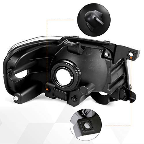 Ford Explorer 06-10 Replacement Headlight Assembly - Smoked Lens with Amber Corner | Perfect for Night Driving & Off-Road Adventures