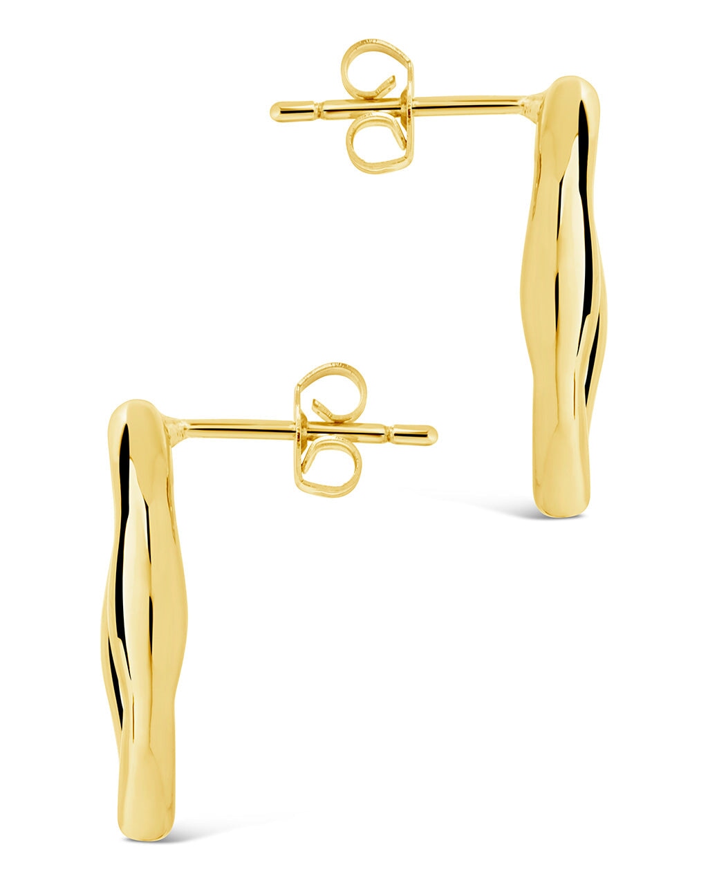 Sharee Contoured Stud Earrings for Women - Hypoallergenic Stainless Steel Fashion Jewelry - Perfect for Everyday Wear, Parties & Gifts