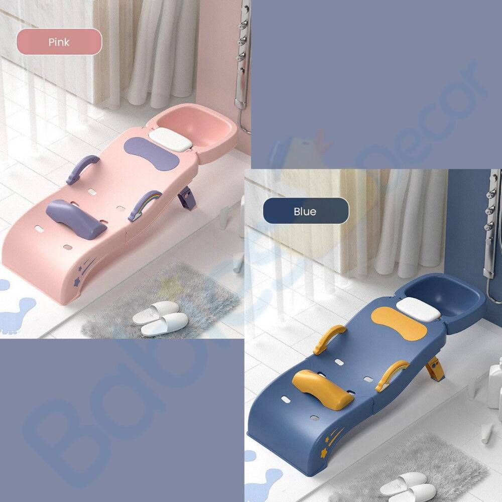 Kids Shampoo Chair - Safe & Comfortable Baby Bath Seat for Hair Washing | Perfect for Toddler Bath Time & Salon Use