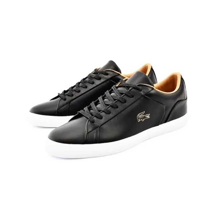 Lacoste Lerond 0320 Sneakers - Black & White Casual Shoes for Men | Comfortable Walking & Everyday Wear