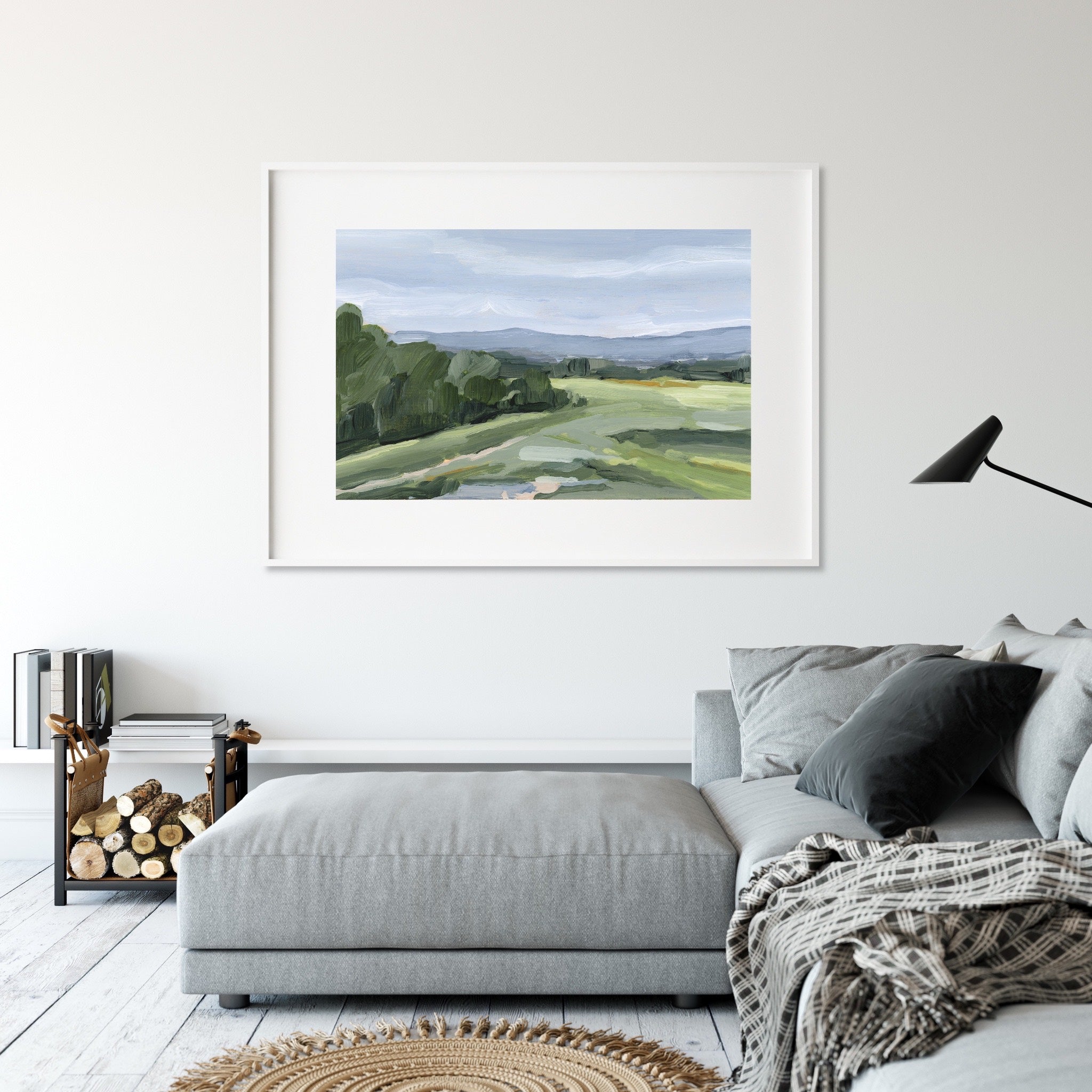 Castle Pines Art Print - Premium Wall Decor for Living Room, Bedroom & Office - Nature Landscape Painting for Home & Office Decoration