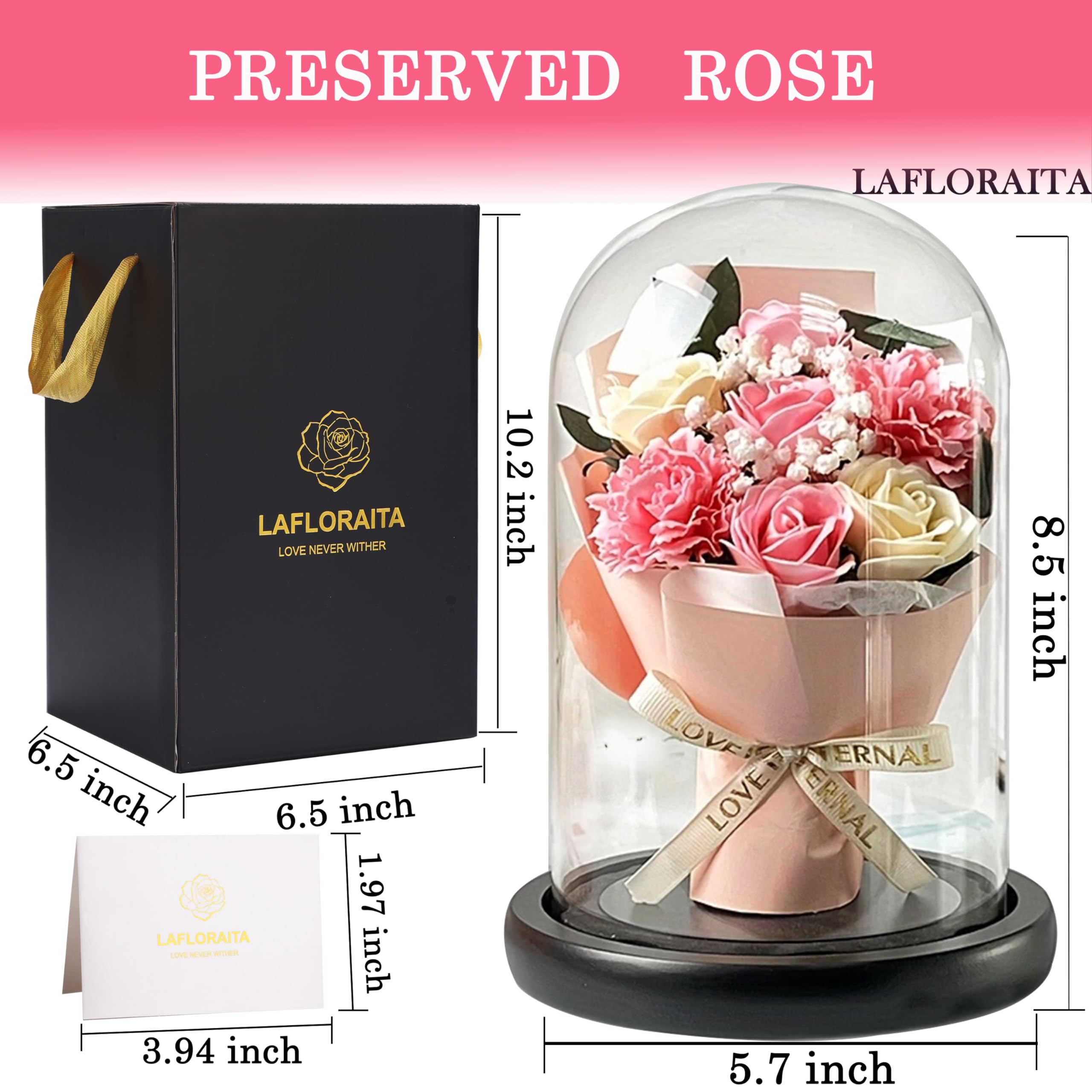 Beautiful Pink Carnation Roses - Perfect Mother's Day, Valentine's Day & Birthday Gift for Her - Romantic Floral Present for Mom, Wife, Girlfriend - Ideal for Anniversaries, Home Decor & Special Occasions