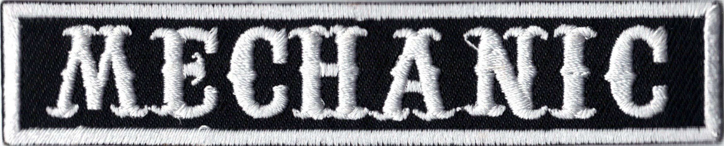 High-Quality Mechanic Wrench Biker Iron-On Patch Badge for Jackets, Vests & DIY Crafts - Durable Embroidered Motorcycle Club Patches