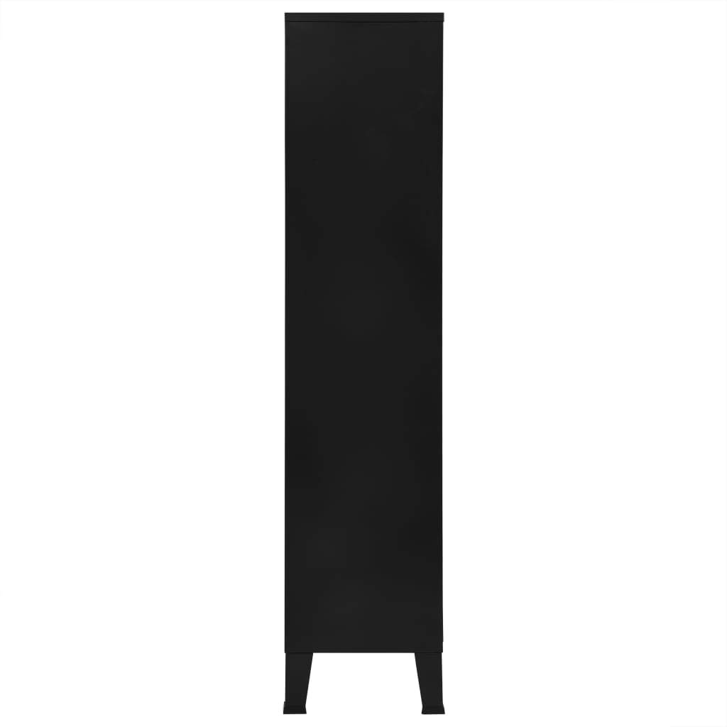 Industrial Black Bookshelf - 35.4