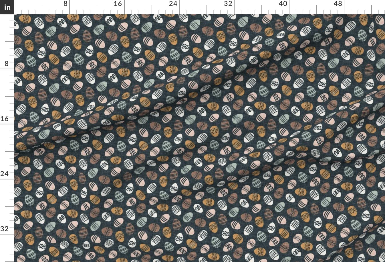 Easter Eggs Natural Blue Cute Pastel Egg Printed Minky Fabric by The Yard - Soft Plush Fabric for Sewing Baby Blankets, Quilt Backing & DIY Plush Toys - Perfect for Easter Decorations, Nursery Projects & Handmade Gifts