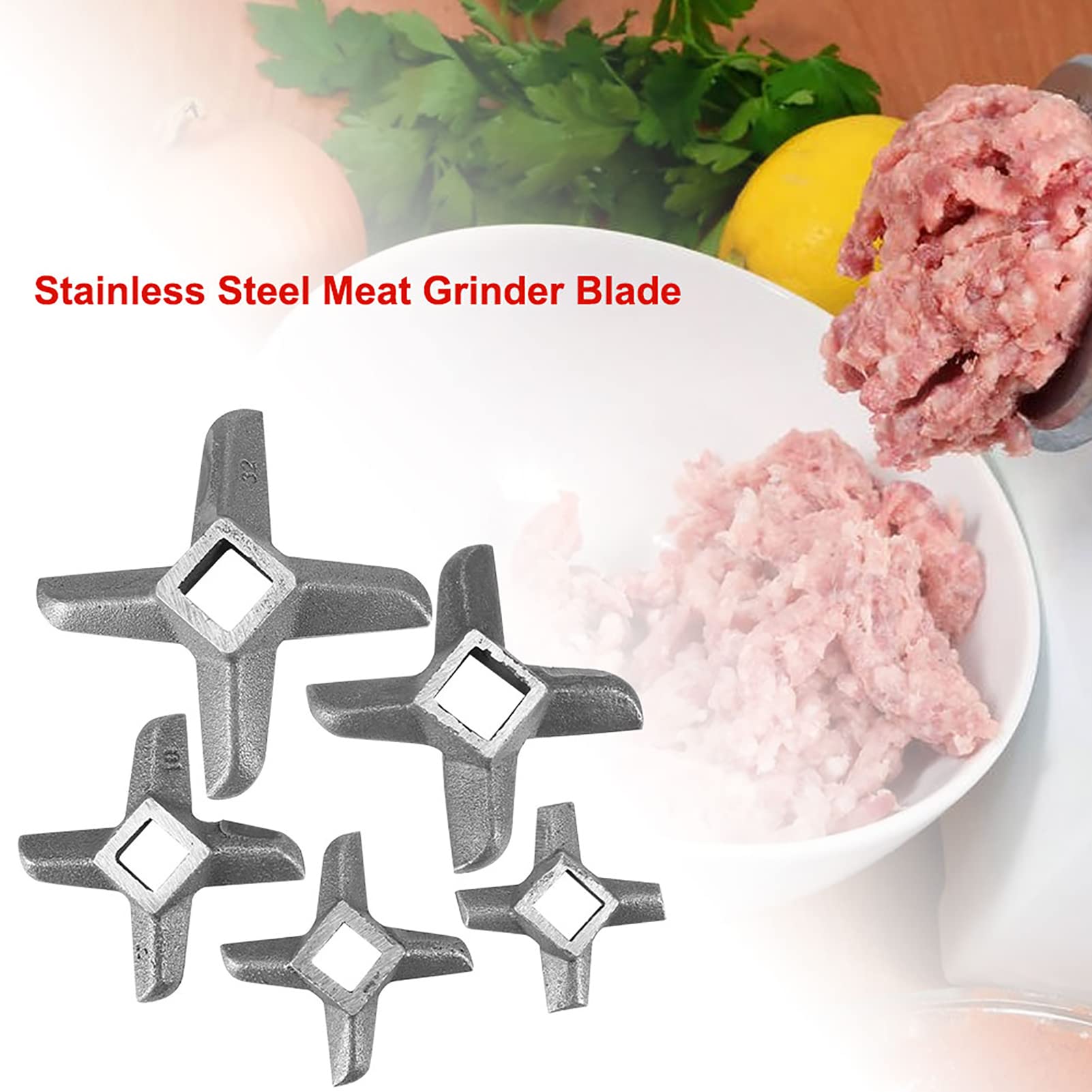 Stainless Steel Meat Grinder Blade #32 - Professional Kitchen Replacement for Home Use