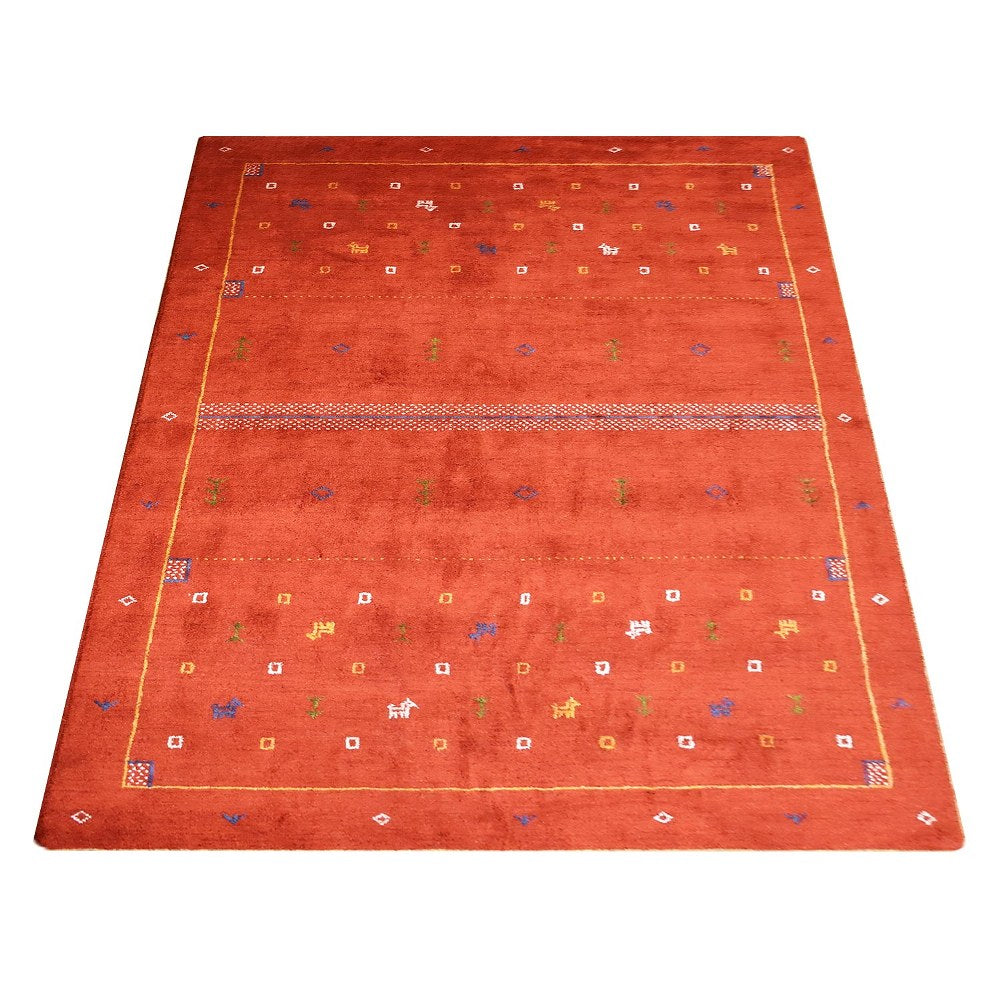 Handmade Enigma Hand Knotted Rug - Premium Wool Area Rug for Living Room, Bedroom & Dining - Boho Chic Home Decor for Cozy & Stylish Spaces