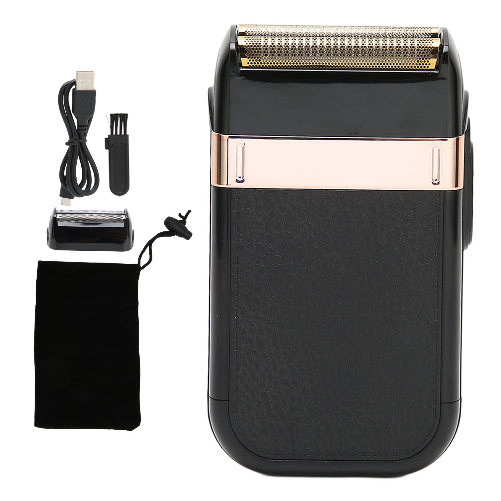Professional Electric Shaver for Men - Rechargeable Foil Razor with Detachable Blades & Cleaning Brush - Perfect for Home Use & Hair Salon Grooming