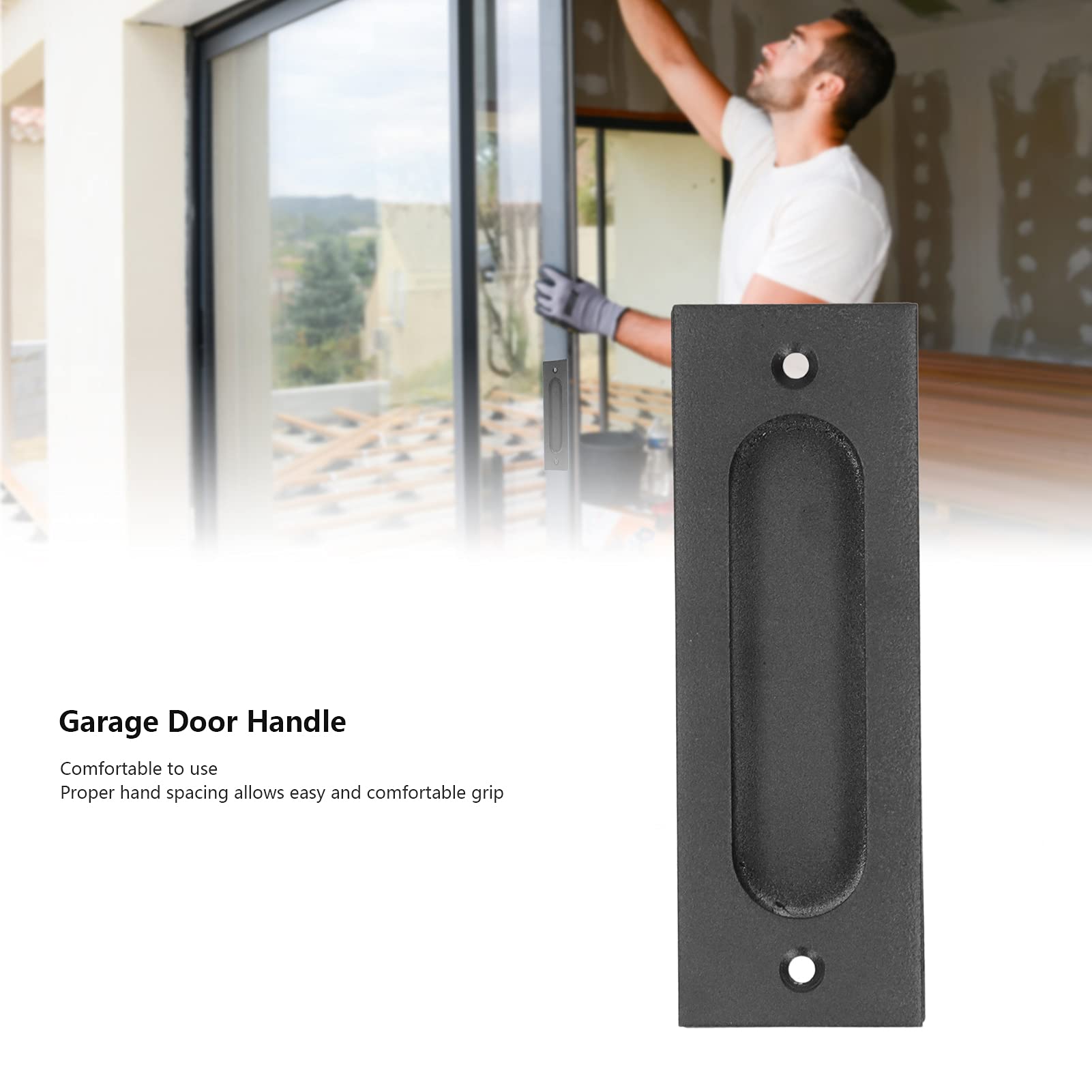 Stainless Steel Barn Door Pull - Heavy Duty Cabinet & Closet Sliding Door Handle for Kitchen, Bathroom, Garage & Garden Sheds - Rustproof Door Knobs for Modern & Rustic Home Decor