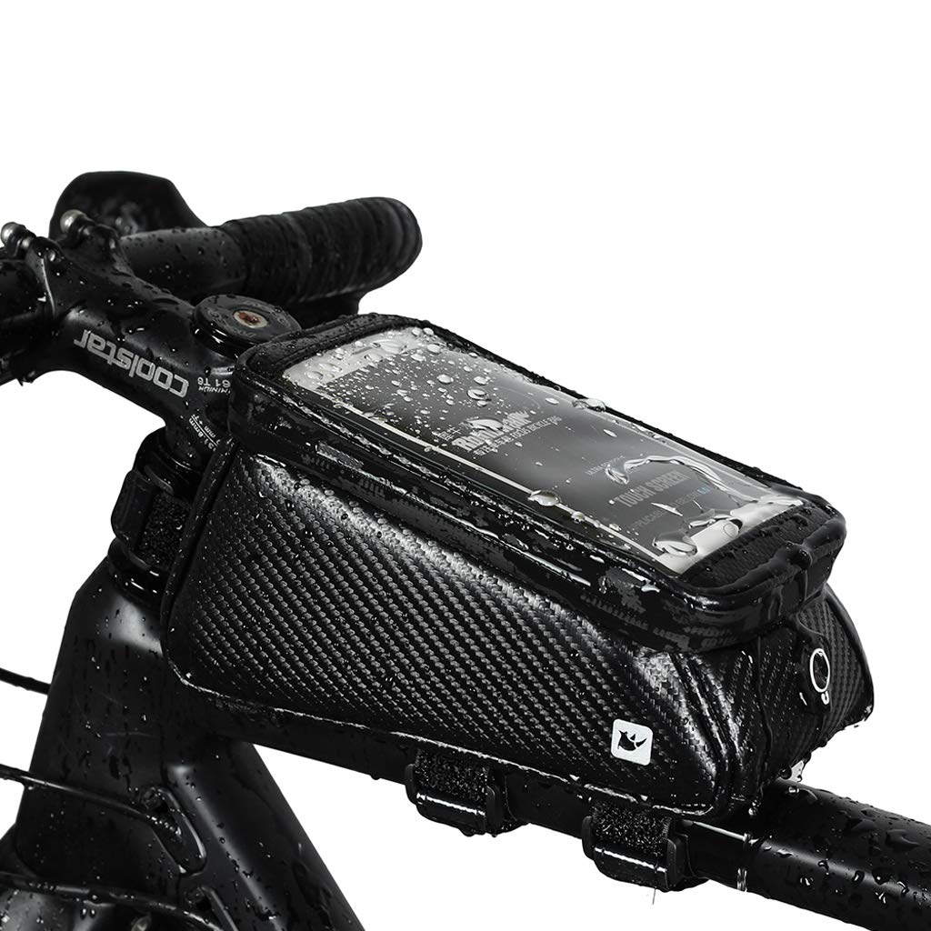 Rhinowalk Waterproof Bike Frame Bag - Stable Top Tube Bag for Cycling
