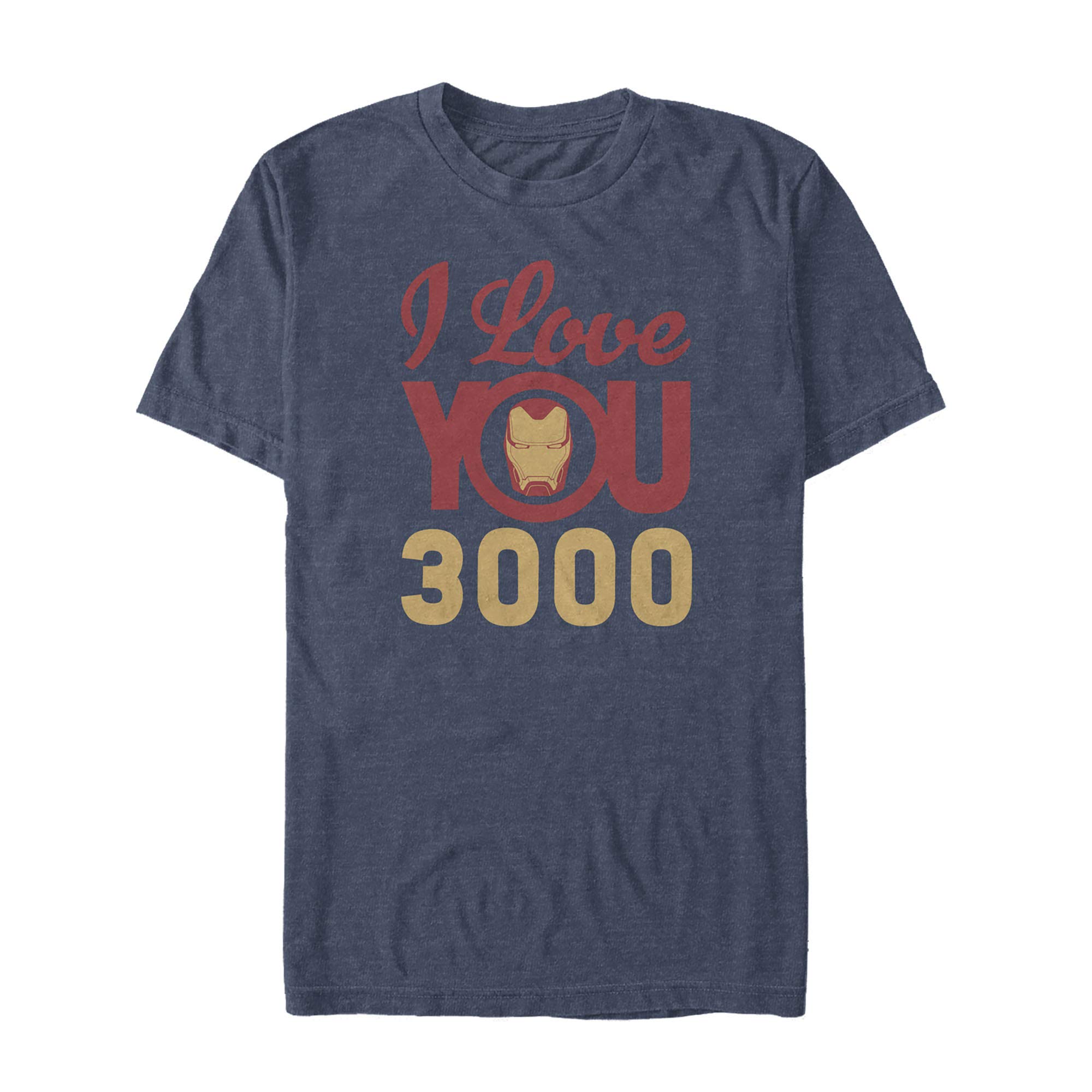 Marvel Men's Iron Man Love 3000 Graphic T-Shirt - Superhero Cotton Tee for Fans, Gifts & Casual Wear | Comic Con, Movie Nights, Everyday Outfits