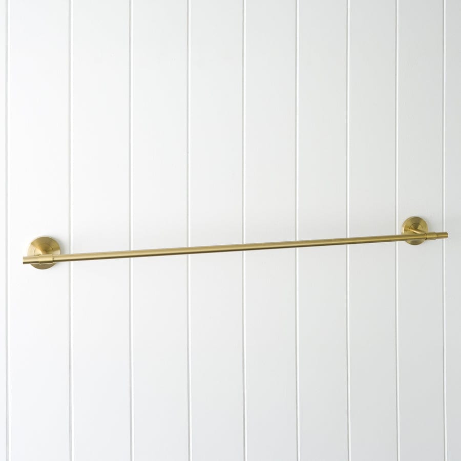 Premium Brushed Brass Towel Rail - Modern Bathroom & Kitchen Towel Holder for Stylish Home Decor | Durable & Rust-Resistant for Daily Use