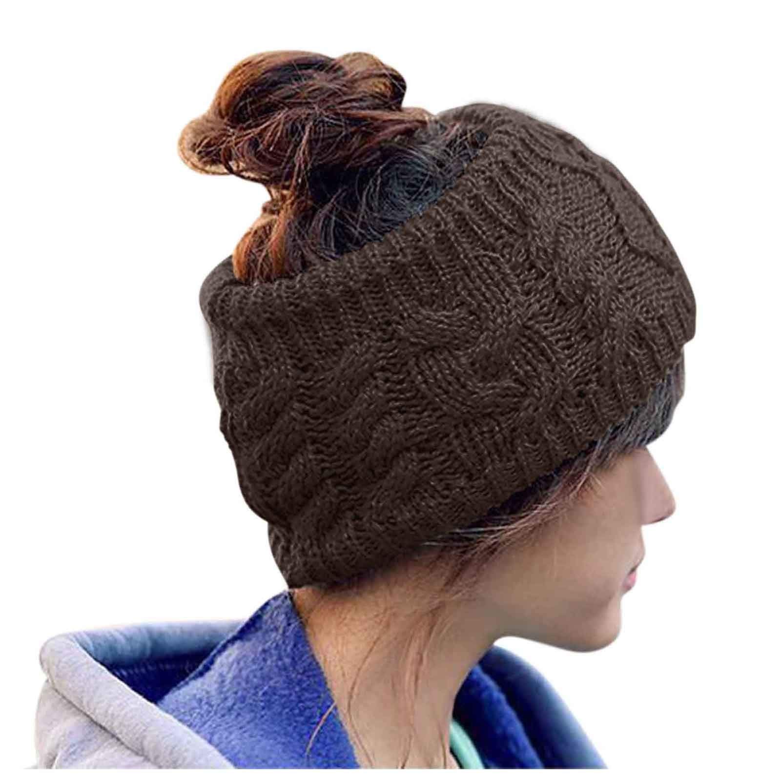 Women's Fashion Sun Hat & Knitted Ski Cap - Warm Woolen Headband for Outdoor Activities, Winter Sports, and Casual Wear - Perfect Gift for Women