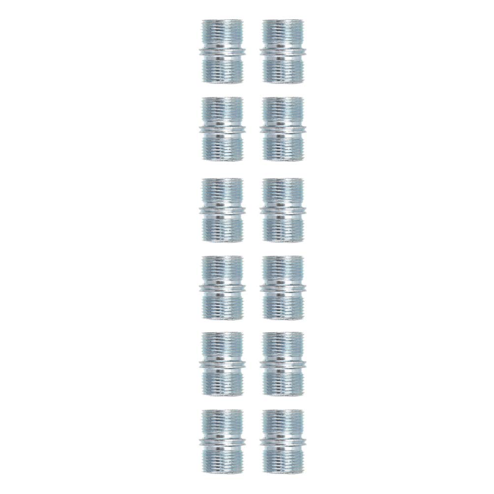 12-Pack 25.4mm Metal Shelf Connector Nuts - Heavy Duty Double Teeth Steel Wire Rack Brackets for Sturdy Storage Shelving - Perfect for Garage, Closet, Pantry & Industrial Organization