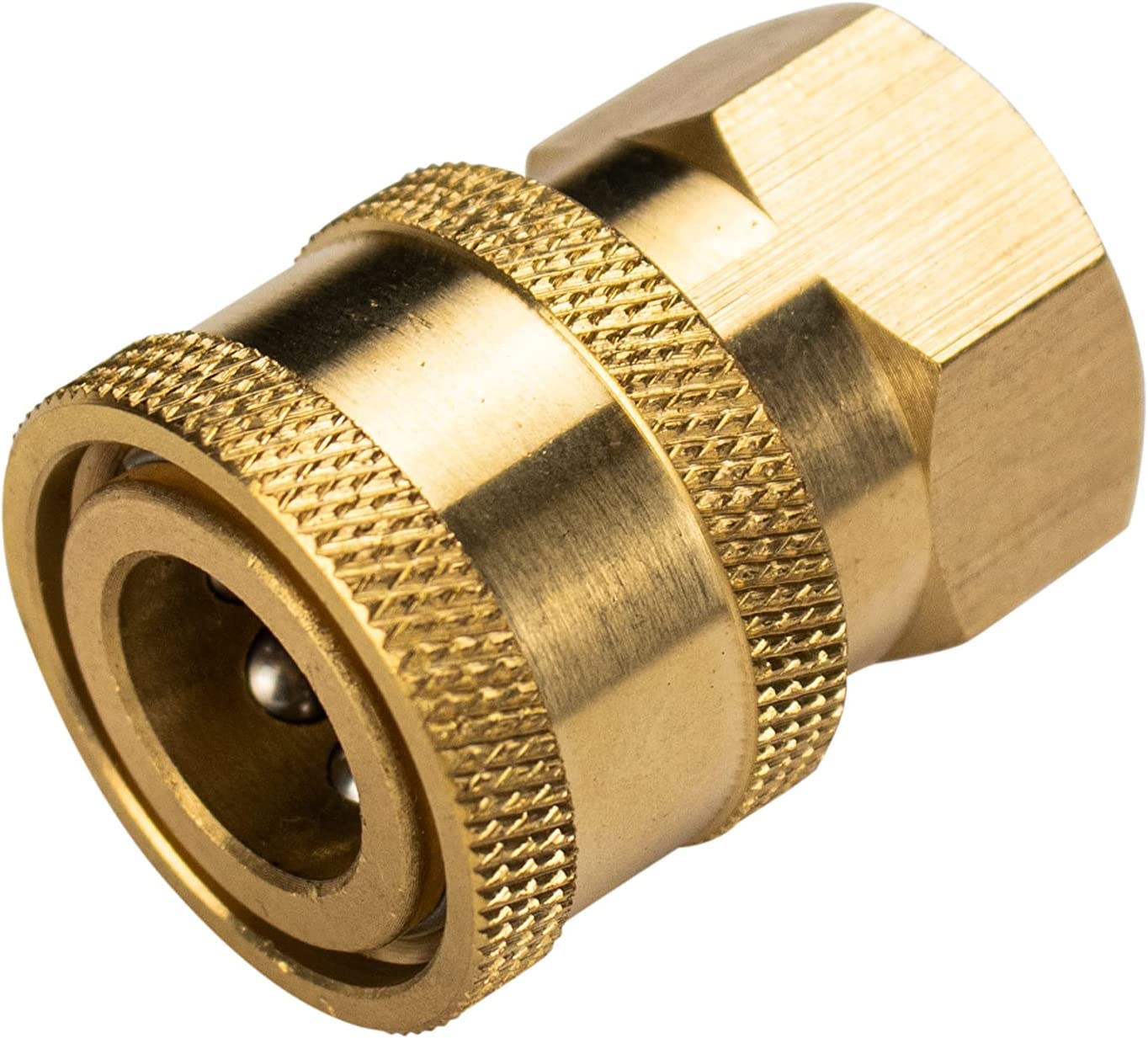 Simpson QC Socket for Pressure Washer Wands - 4500 PSI Brass Connector for Cleaning & Maintenance