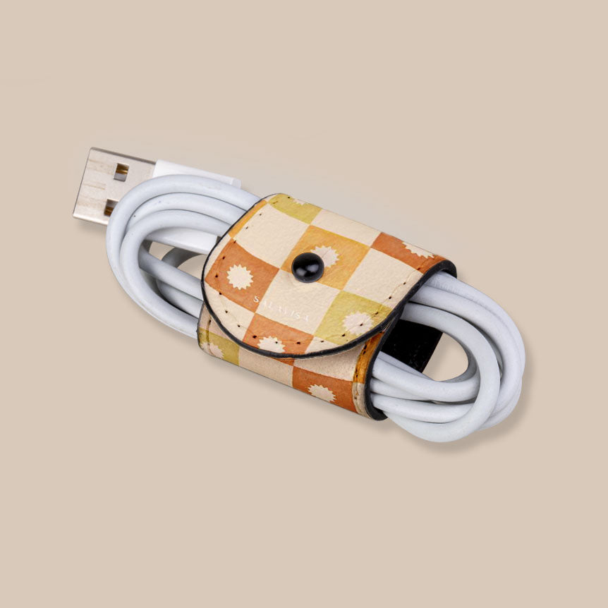 Eco-Friendly Checkered Elegance Cord Wrap - Perfect for Gift Wrapping, DIY Crafts, and Home Organization | Sustainable & Stylish Packaging Solution