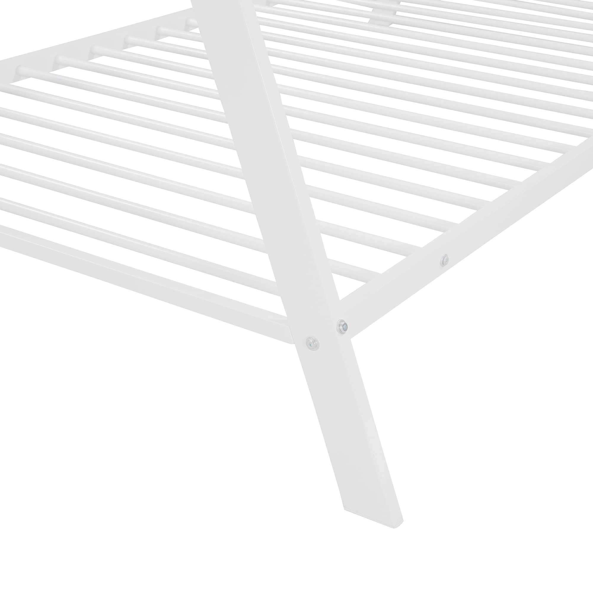 Bellemave Twin Size Floor Bed for Kids - Metal Montessori House Bed with Tent for Girls & Boys, White - Perfect for Montessori Rooms, Playrooms & Kids' Bedrooms