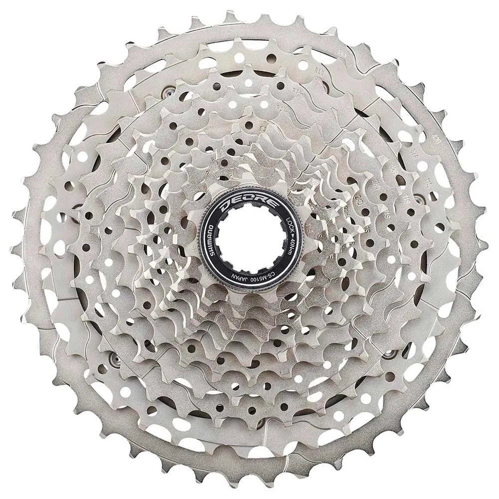 Shimano Deore CS-M5100 11-Speed Bike Cassette - Compatible with Mountain & Road Bikes, Perfect for Trail Riding & Commuting