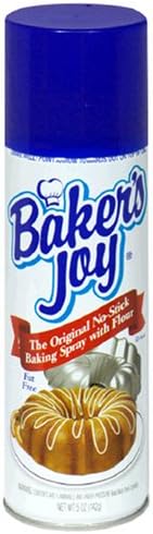 Nordic Ware Bakers Joy Non-Stick Baking Spray - Perfect for Cakes, Cookies & Bread - Easy Release & No Mess Cooking Spray for Baking Pans & Muffin Tins