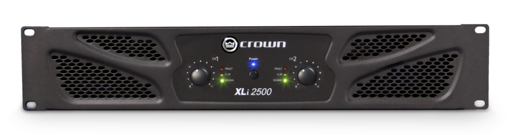 Crown XLI 2500 750W 2 Channel Power Amplifier - Professional Audio Amplifier for Live Sound, DJ Equipment & Studio Use