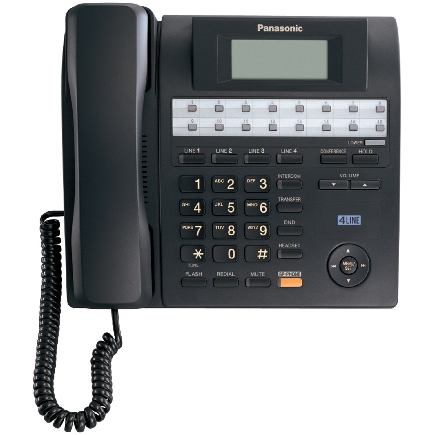 Panasonic KX-TS4100B 4-Line Business Phone System with Speakerphone - Expandable up to 16 Stations for Office & Call Center Use