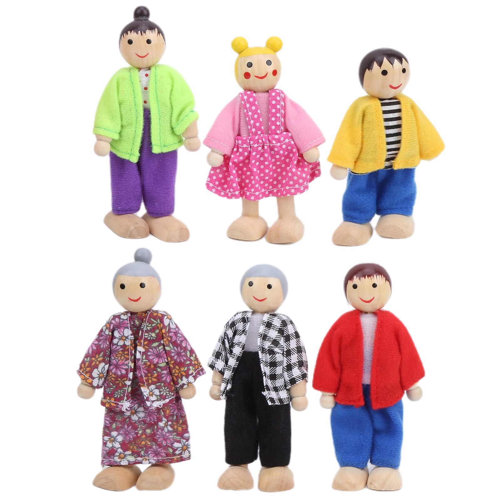 Xirfuni Family Puppets Set - 6 Soft Flexible Hand Puppets (Japanese & Korean Style) | Non-Toxic Safe for Kids | Perfect for Storytelling, Classroom Activities & Family Playtime