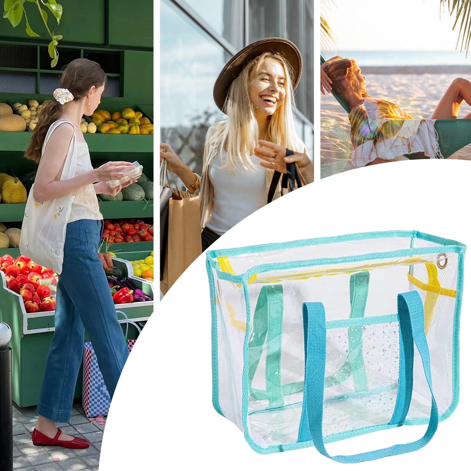 Waterproof Shopping Tote Bag for Women - Stylish Reusable Shoulder Purse for Beach, Travel & Daily Use | Holds Towels, Toys, Sunglasses & Essentials