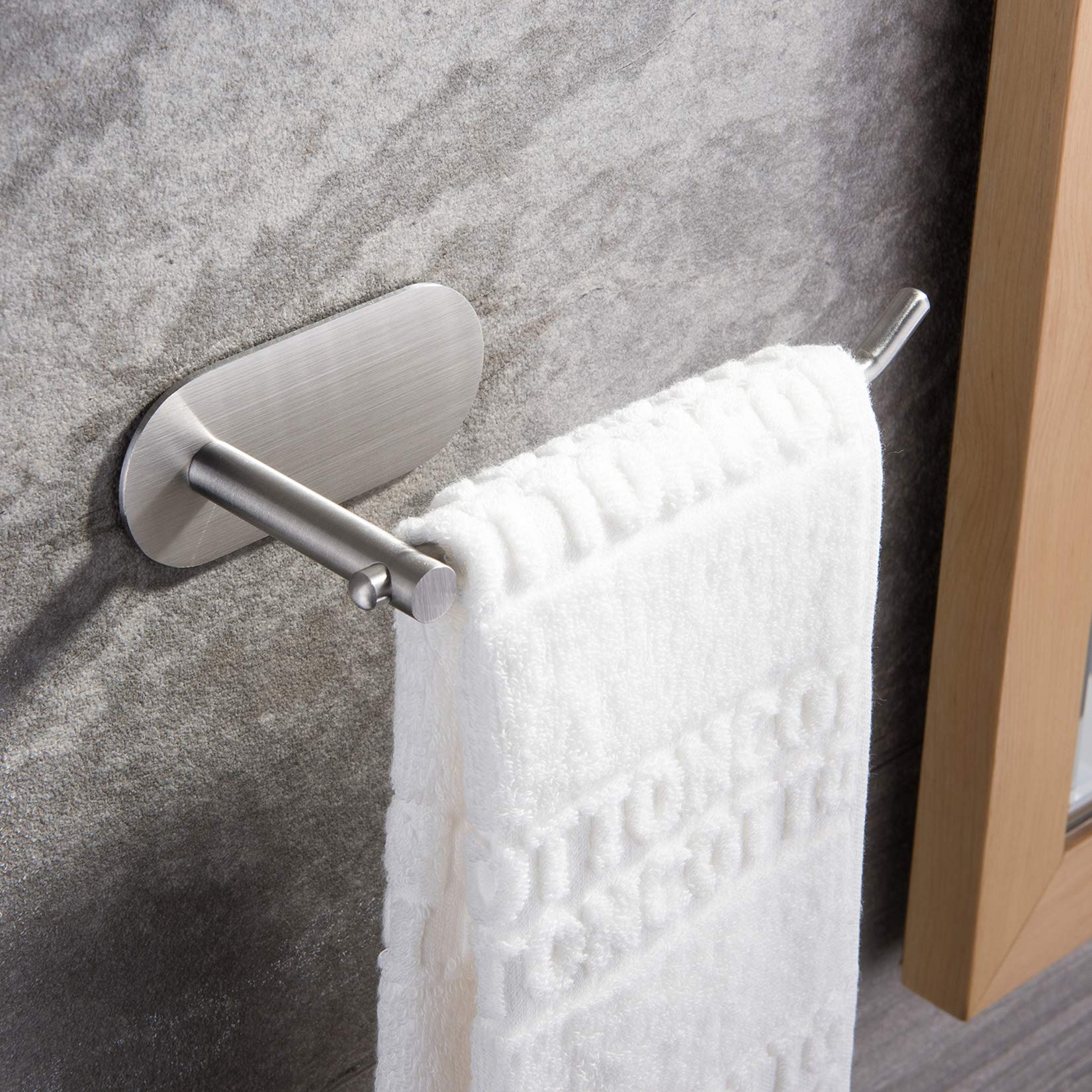 Self-Adhesive Paper Towel Holder - Stainless Steel Wall Mount Towel Dispenser for Kitchen, Bathroom & Office | SUNTECH SUS304 Stick-On Design