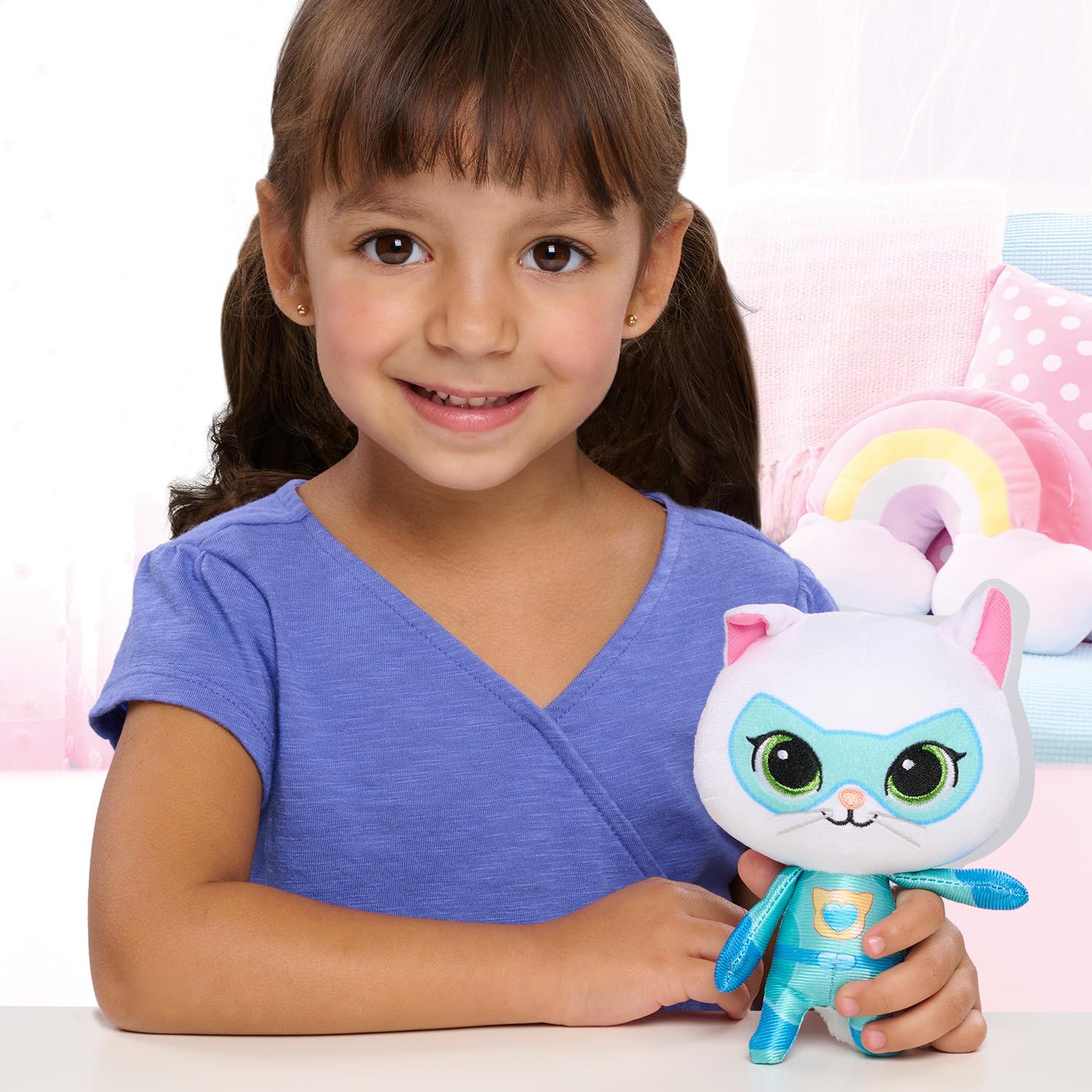 Just Play Disney Junior SuperKitties 6.5-inch Plush Stuffed Animal Toy - Bitsy the Kitten, Soft Cuddly Toy for Kids Ages 2 and Up | Perfect Gift for Birthday, Christmas & Pretend Play