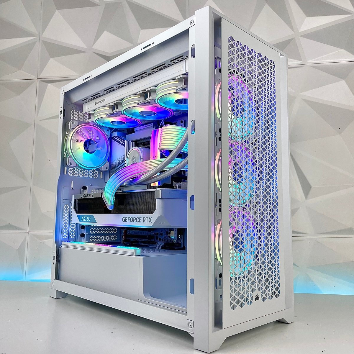 High-Performance Gaming PC with Intel Core i7/i9 Ultra 7/9 or AMD Ryzen 9070/9070 XT, NVIDIA RTX 40/50 Series GPU, 5000D Titan Frostfiend Case - Perfect for 4K Gaming, VR, Streaming & Content Creation