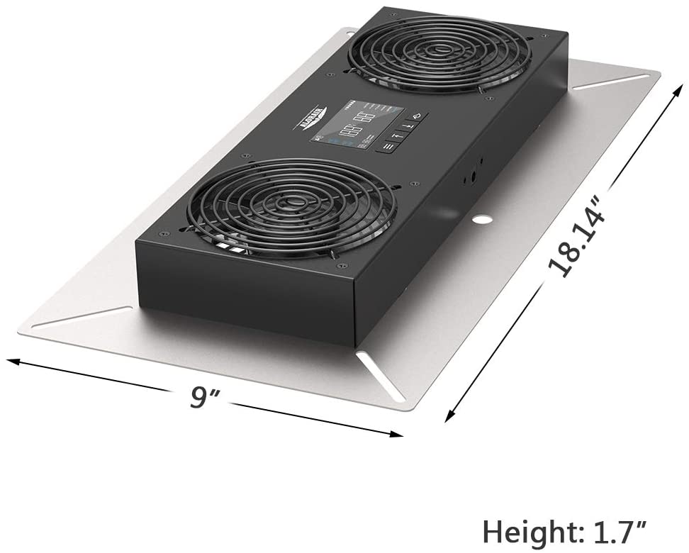 AlorAir VentirPro S2 Crawl Space & Basement Ventilation Fan - High CFM Dehumidifier & Air Circulator for Mold Prevention & Moisture Control - Perfect for Home, Garage, Attic & Storage Areas