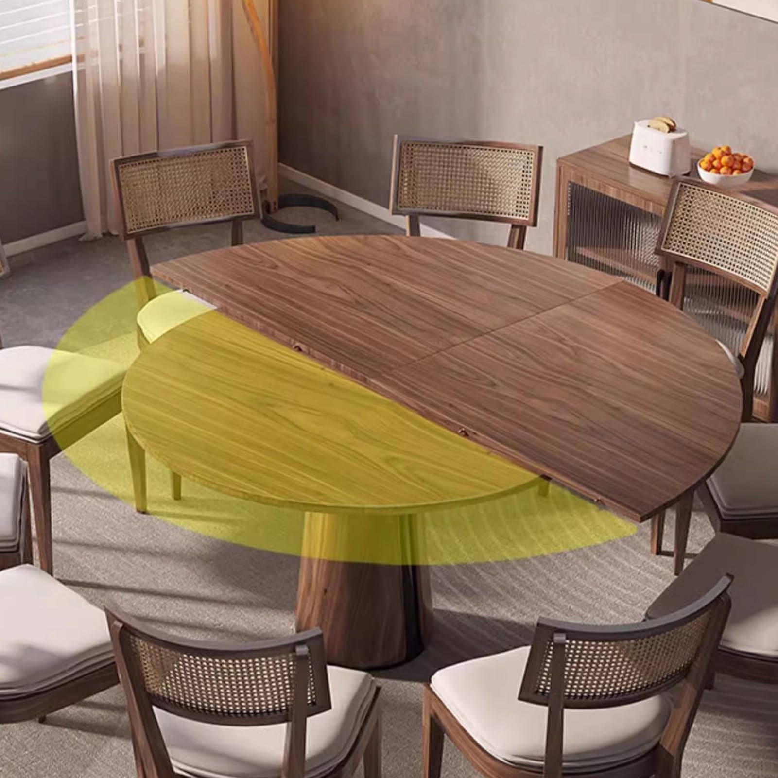 Foldable Round Solid Wood Event Table Top, 140 cm (55 inch), Perfect for Catering, Banquet, and Party Use in Dining Rooms