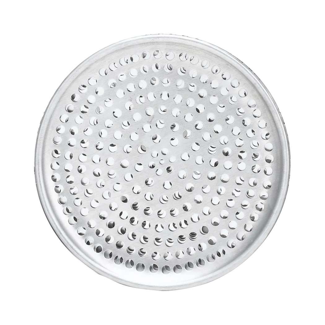 Browne 14-Inch Perforated Aluminum Pizza Pan - Perfect for Crispy Crusts, Baking, and Restaurant-Style Homemade Pizzas