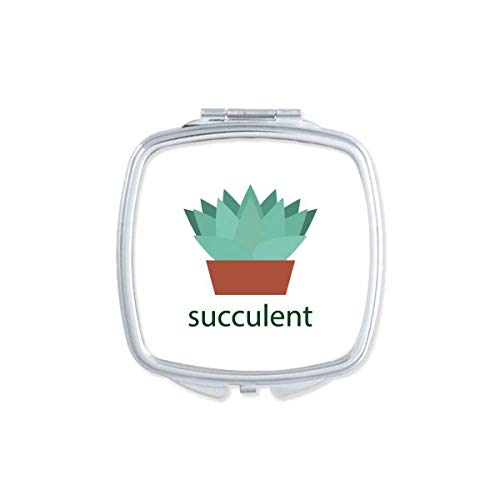 DIYthinker Cactus Potted Green Plant Succulent Mirror - Portable Compact Pocket Makeup Mirror with Double Sided Glass - Perfect for Home Decor, Office Desk, Travel & Gifts