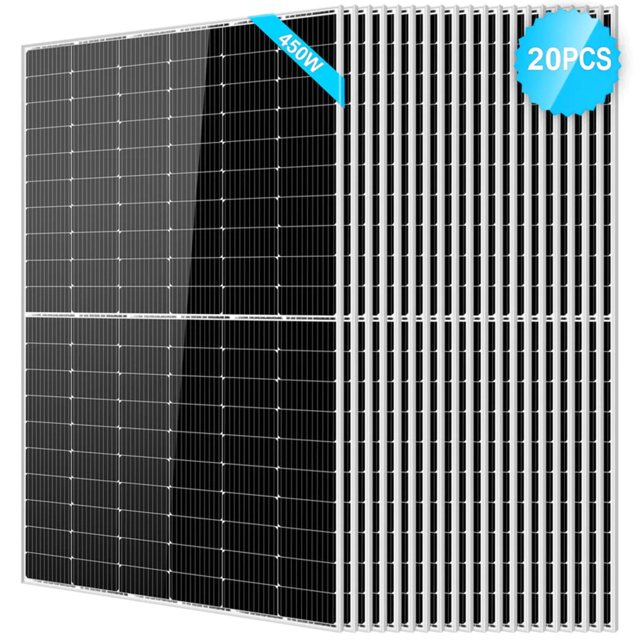 SunGoldPower 450 Watt Monocrystalline Solar Panel - High Efficiency Solar Panel for Home, RV & Off-Grid Power - Perfect for Residential, Camping & Emergency Backup
