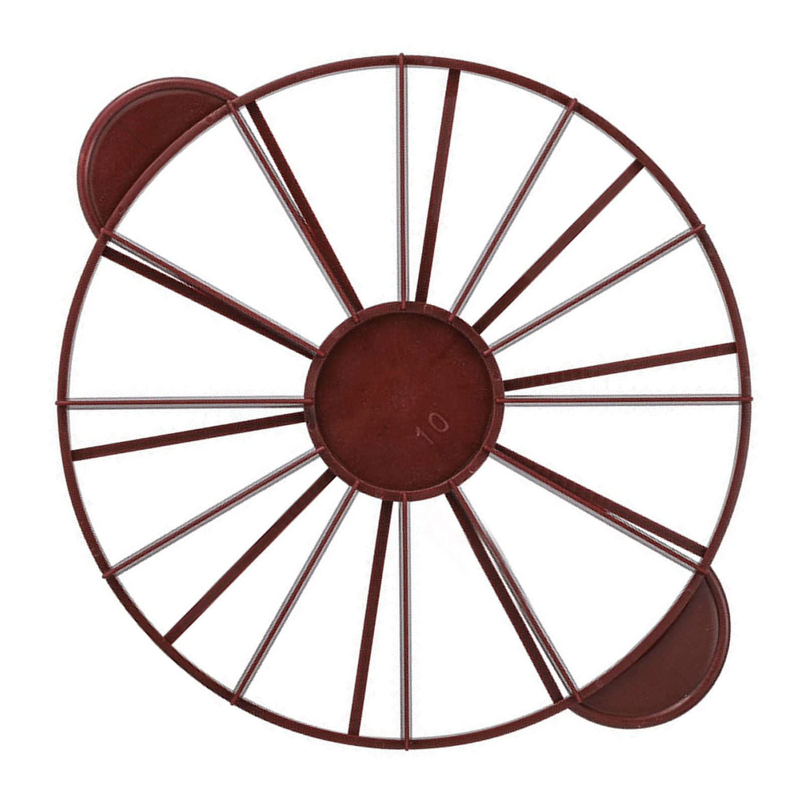 10/12 Piece Round Cake Portion Marker - Equal Bread & Cake Divider for Perfect Even Slices - Baking Tool (Dark Red) - Ideal for Birthday Cakes, Wedding Desserts & Professional Baking
