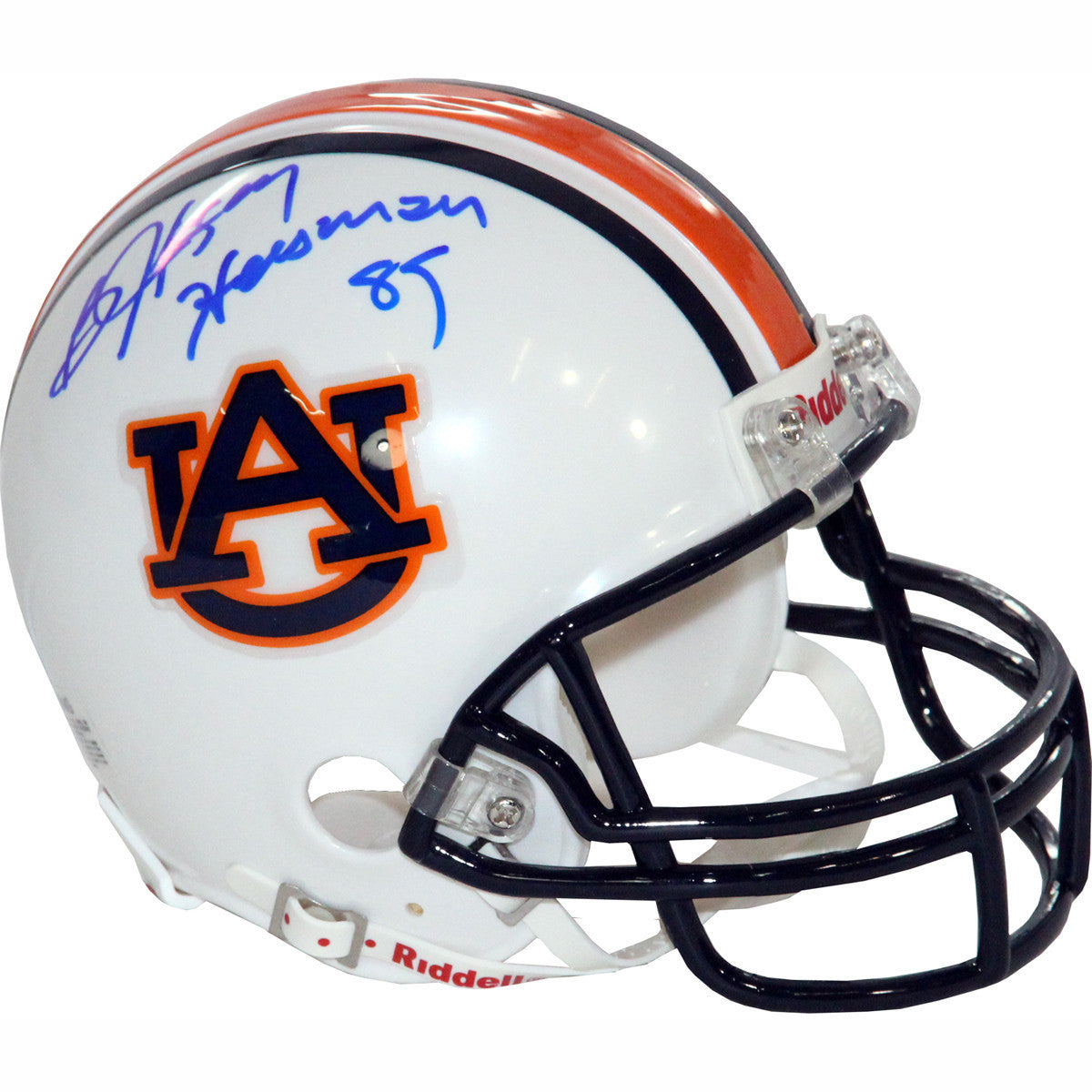 Bo Jackson Signed Auburn Mini Football Helmet with Heisman 85 Inscription - Authentic Collectible for Sports Memorabilia Fans & Auburn Tigers Alumni