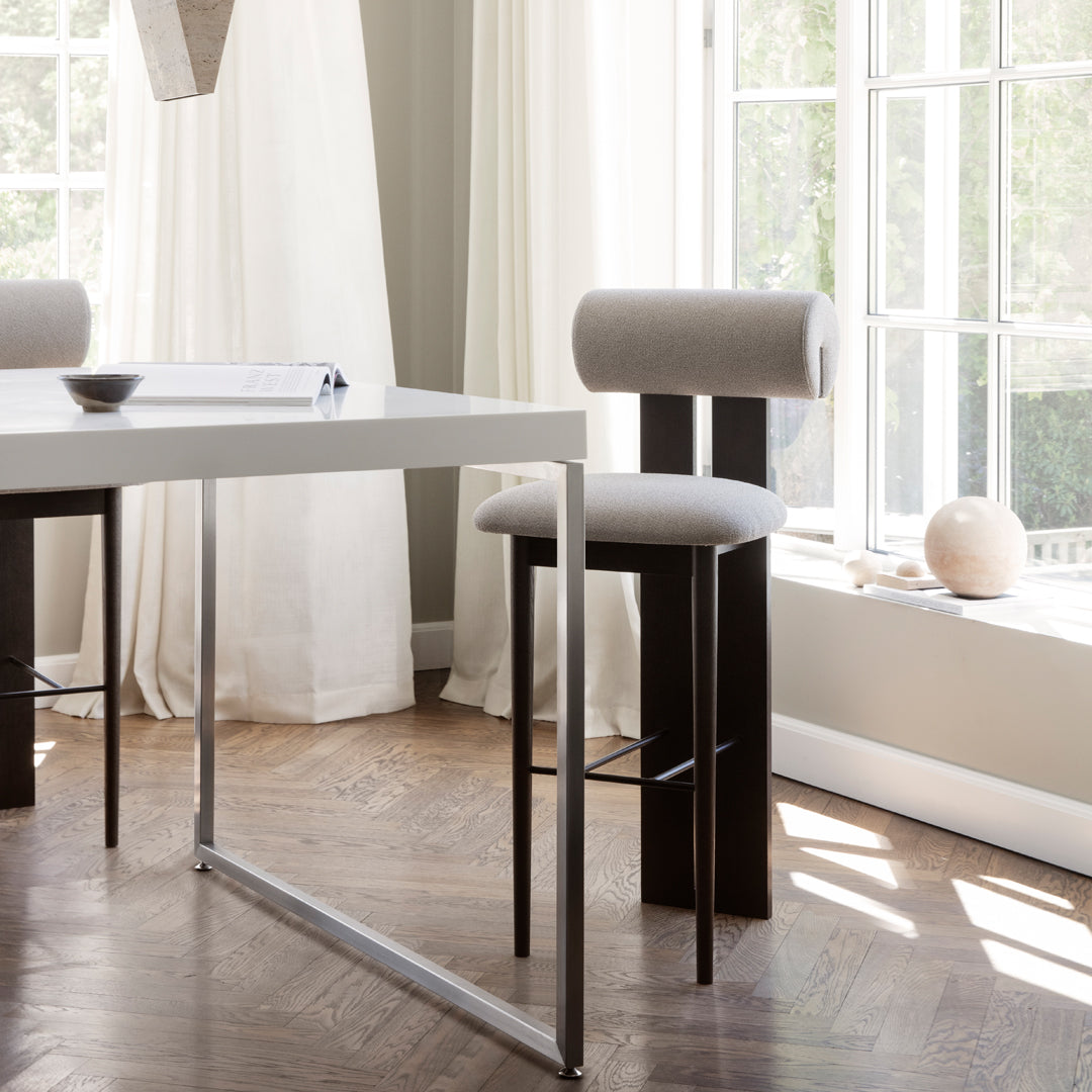 Sturdy Hippo Counter Chair for Bar & Kitchen - Adjustable Height Swivel Stool with Backrest - Perfect for Breakfast Nook, Home Bar & Kitchen Island Seating
