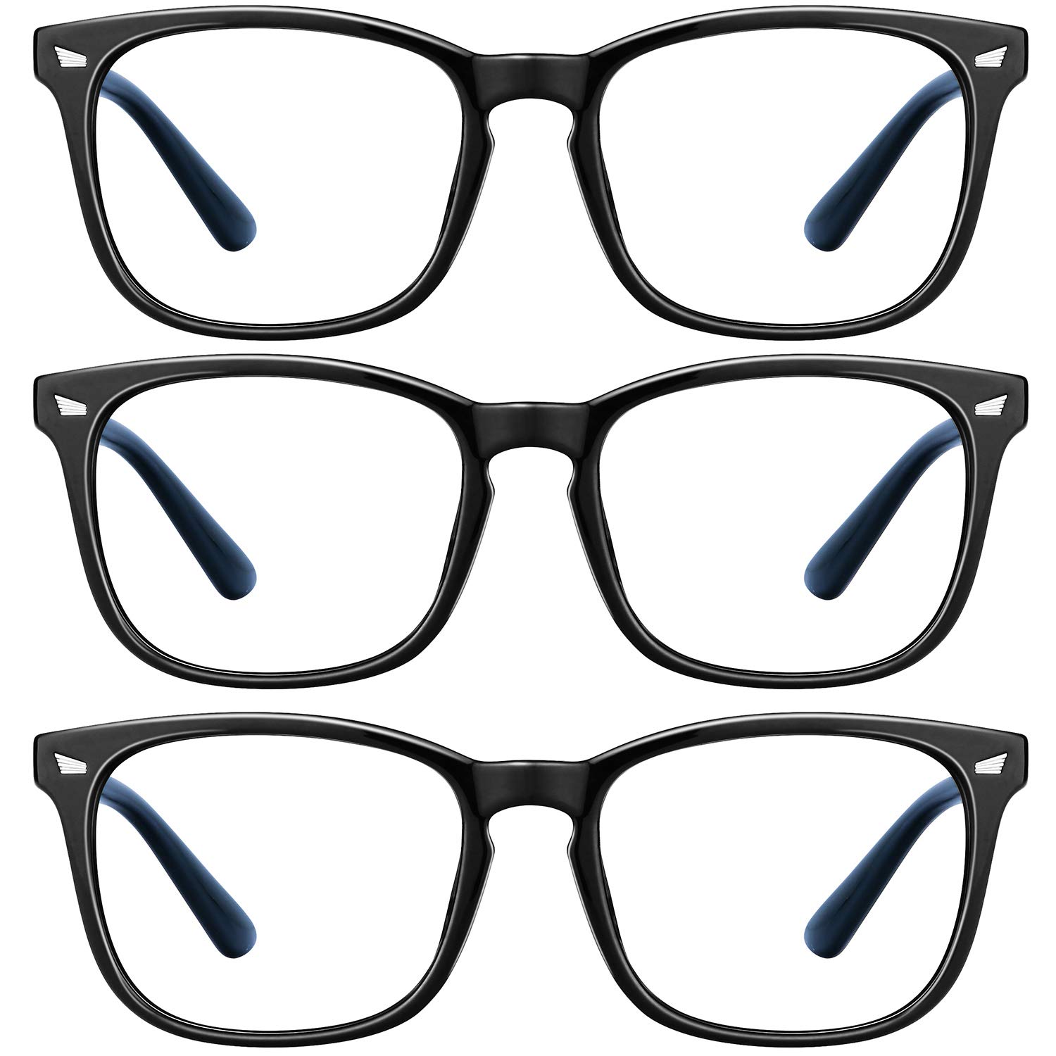 Blue Light Blocking Glasses for Women & Men - Anti Eyestrain Computer Glasses for Screen Time, Gaming & Office Work