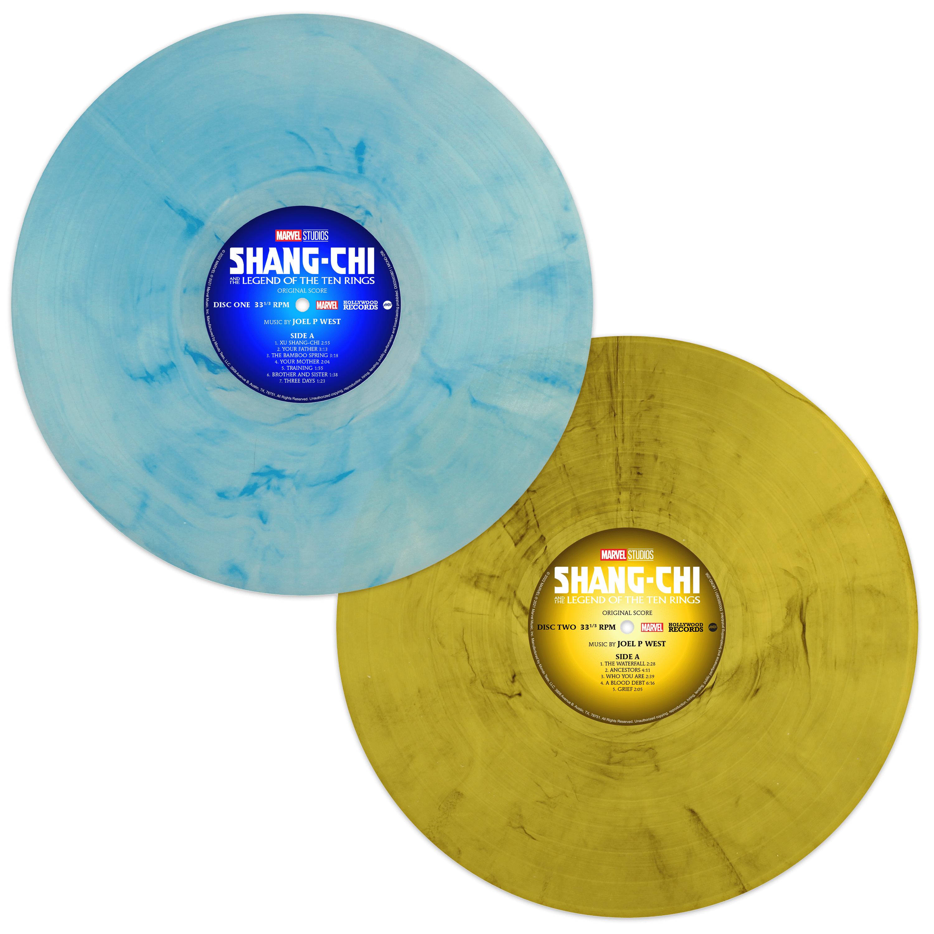 Marvel's Shang-Chi and the Legend of the Ten Rings Original Motion Picture Soundtrack 2XLP Vinyl Record - Limited Edition Collectible for Marvel Fans & Movie Soundtrack Enthusiasts - Perfect for Home Theater, Marvel Collection Displays, and Music Lovers