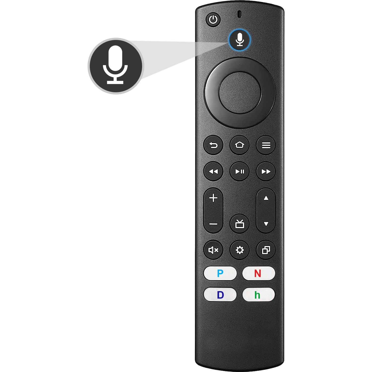 Replacement Voice Remote Control for Insignia/Toshiba/Pioneer Smart TVs - Compatible with Fire TV, Roku & Streaming Devices - Perfect for Home Entertainment & Smart TV Accessories