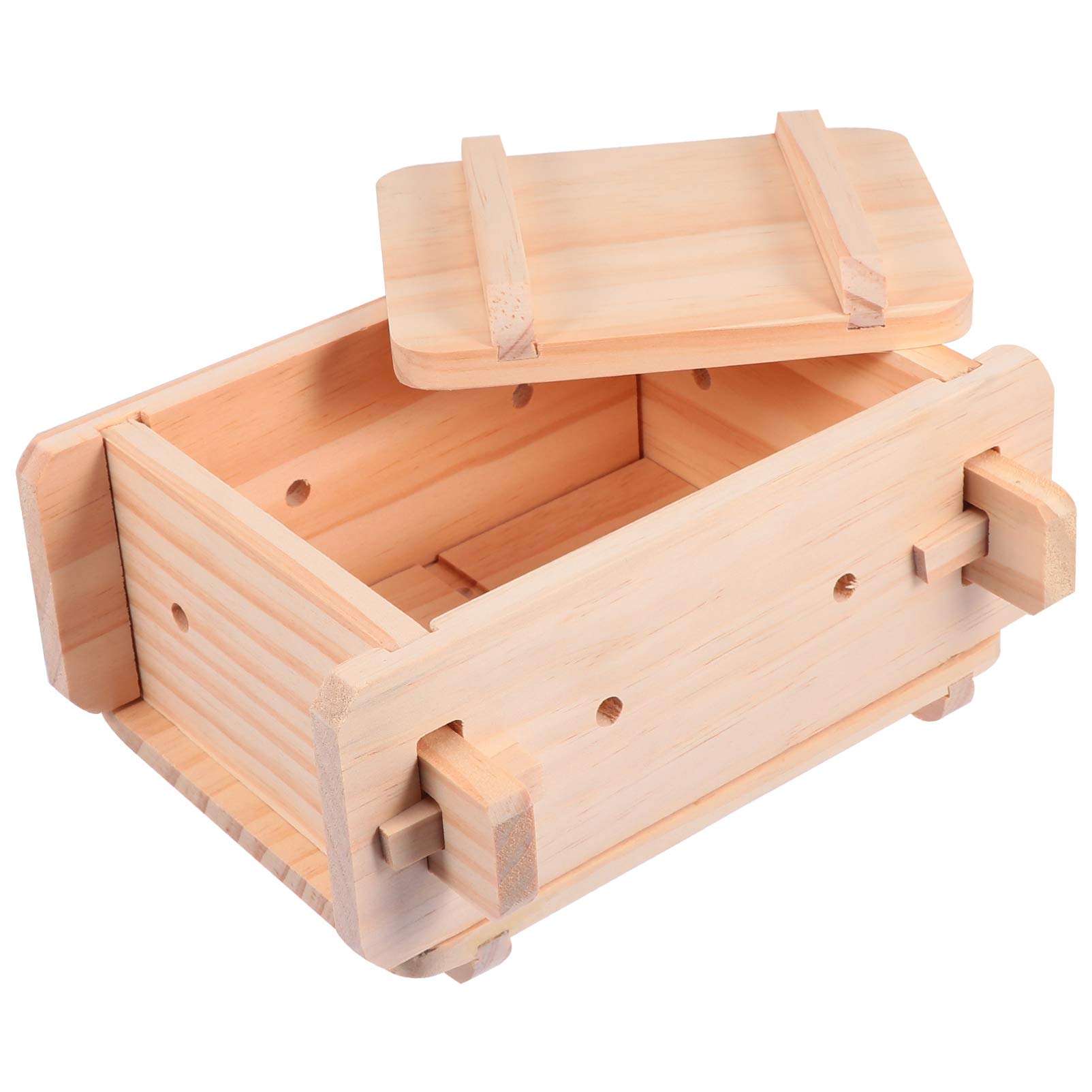 Premium Wooden Tofu Press Mold - Natural Tofu Maker & Cheese Press for Homemade Tofu, Vegan Cheese - Perfect for Healthy Cooking, Meal Prep & Plant-Based Diets