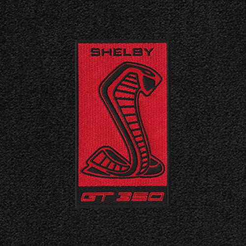 Premium Custom-Fit Carpeted Floor Mats & Trunk Liner for 2015-2018 Shelby Mustang - Black Luxury Car Floor Mats with Factory Subwoofer Cutout | All-Weather Protection & Enhanced Interior Style