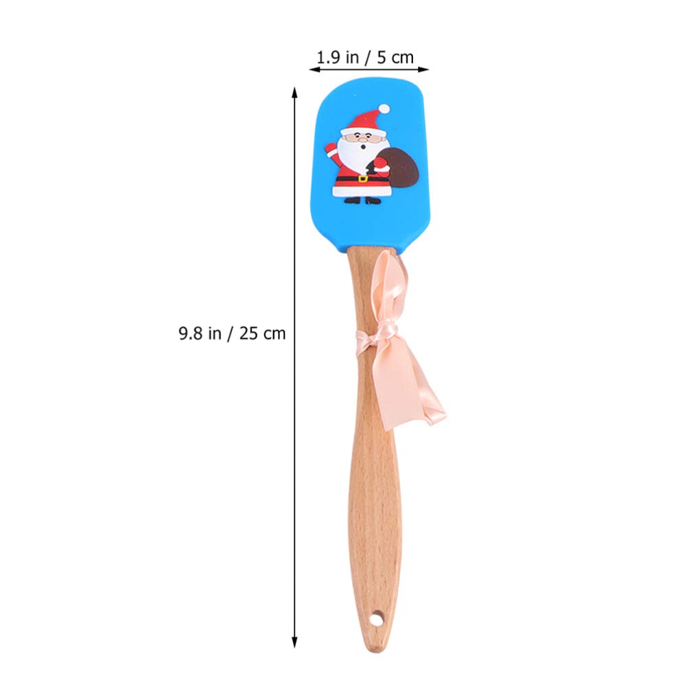 2-Pack Wooden Cake Scrapers - Baking Spatulas for Frosting, Cookies & Pastry - Essential Kitchen Utensils for Bakers & Home Chefs - Perfect for Cake Decorating, Jar Scraping & Baking Accessories