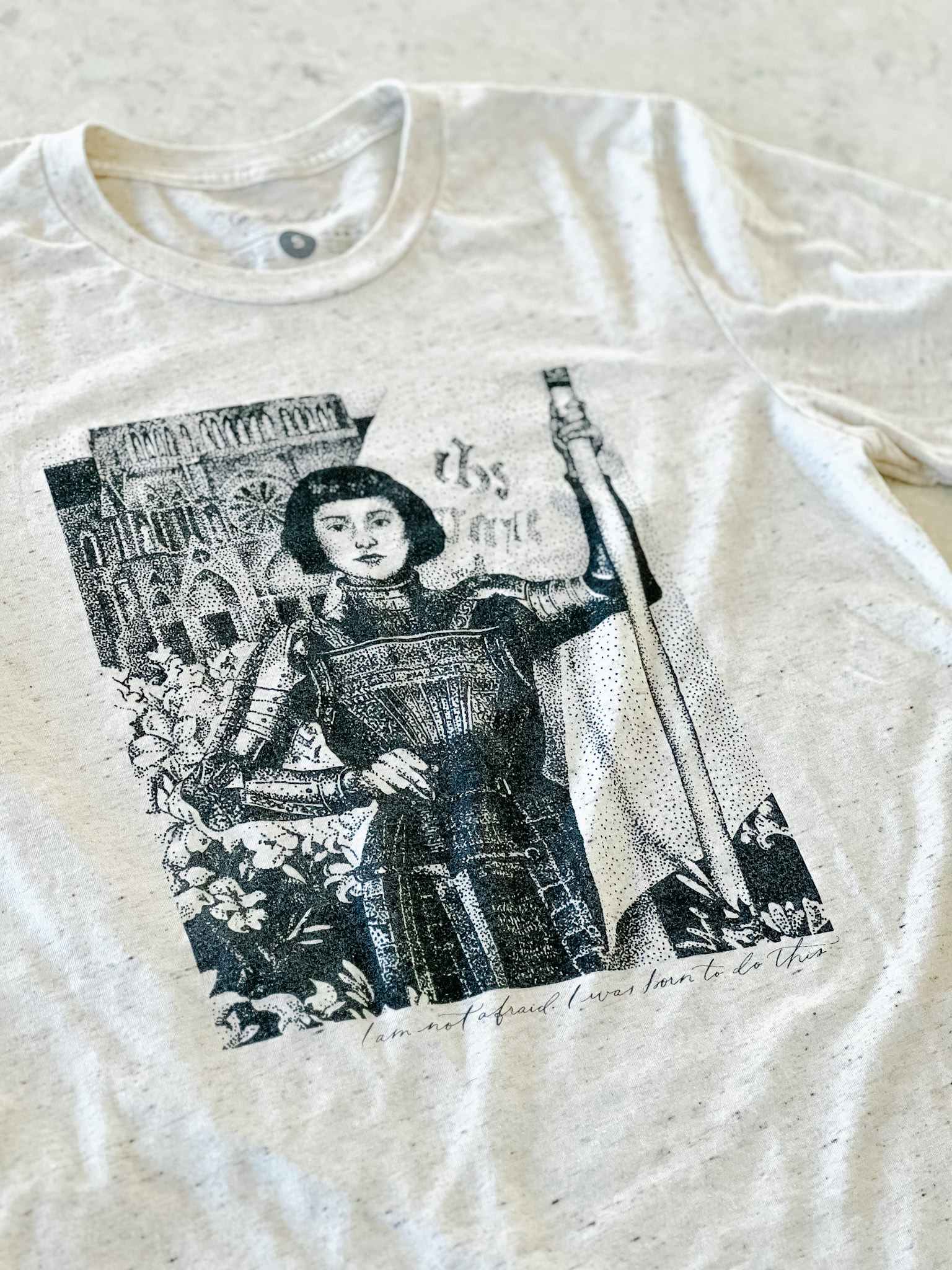 Saint Joan of Arc T-Shirt - Vintage French Heroine Graphic Tee - Casual Wear & Historical Costume Inspiration