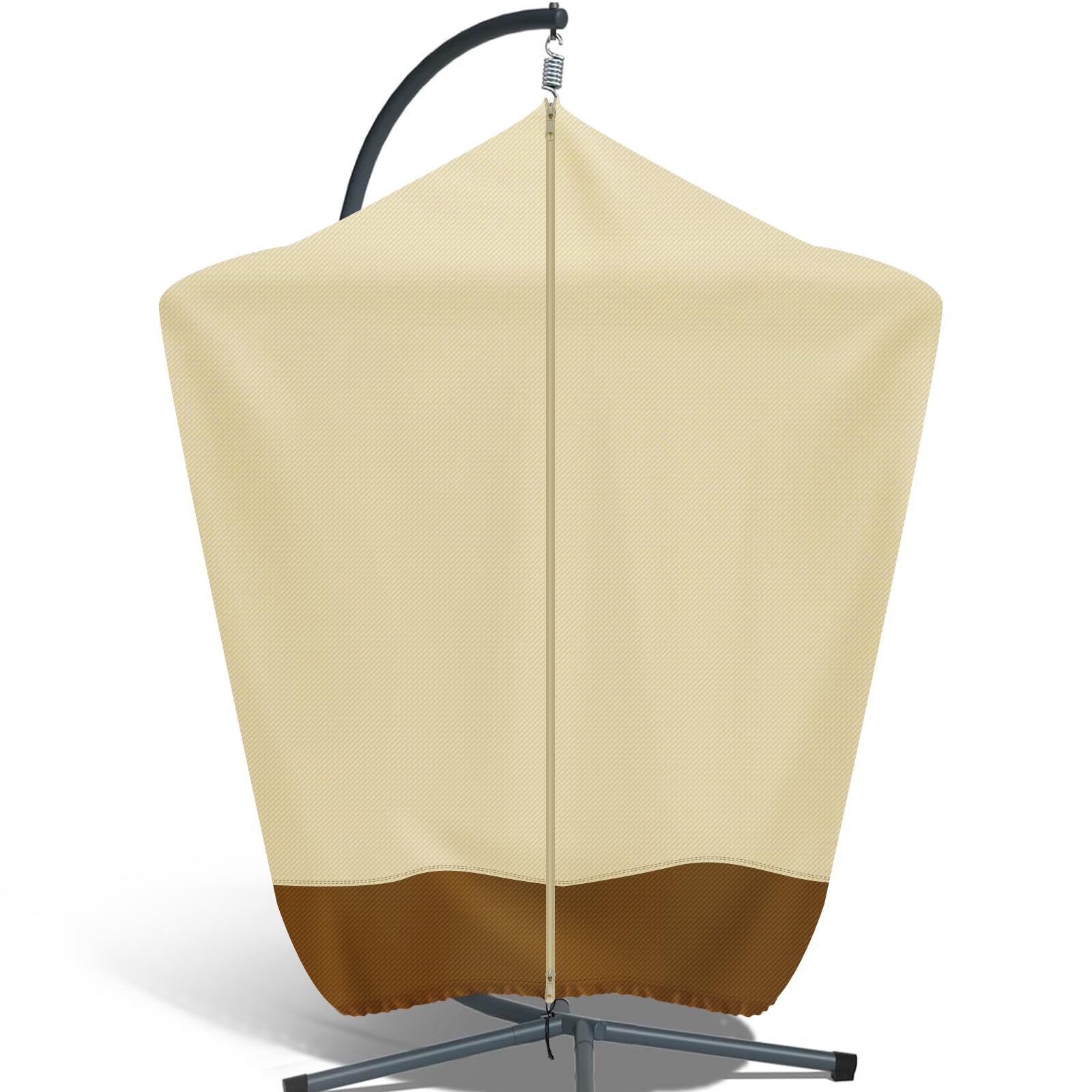 Premium 420D Waterproof Hanging Hammock Chair Cover - Outdoor Patio Swing Chair Protector with Zipper (19x62 Inch) - Perfect for Backyard, Garden, and Poolside Relaxation