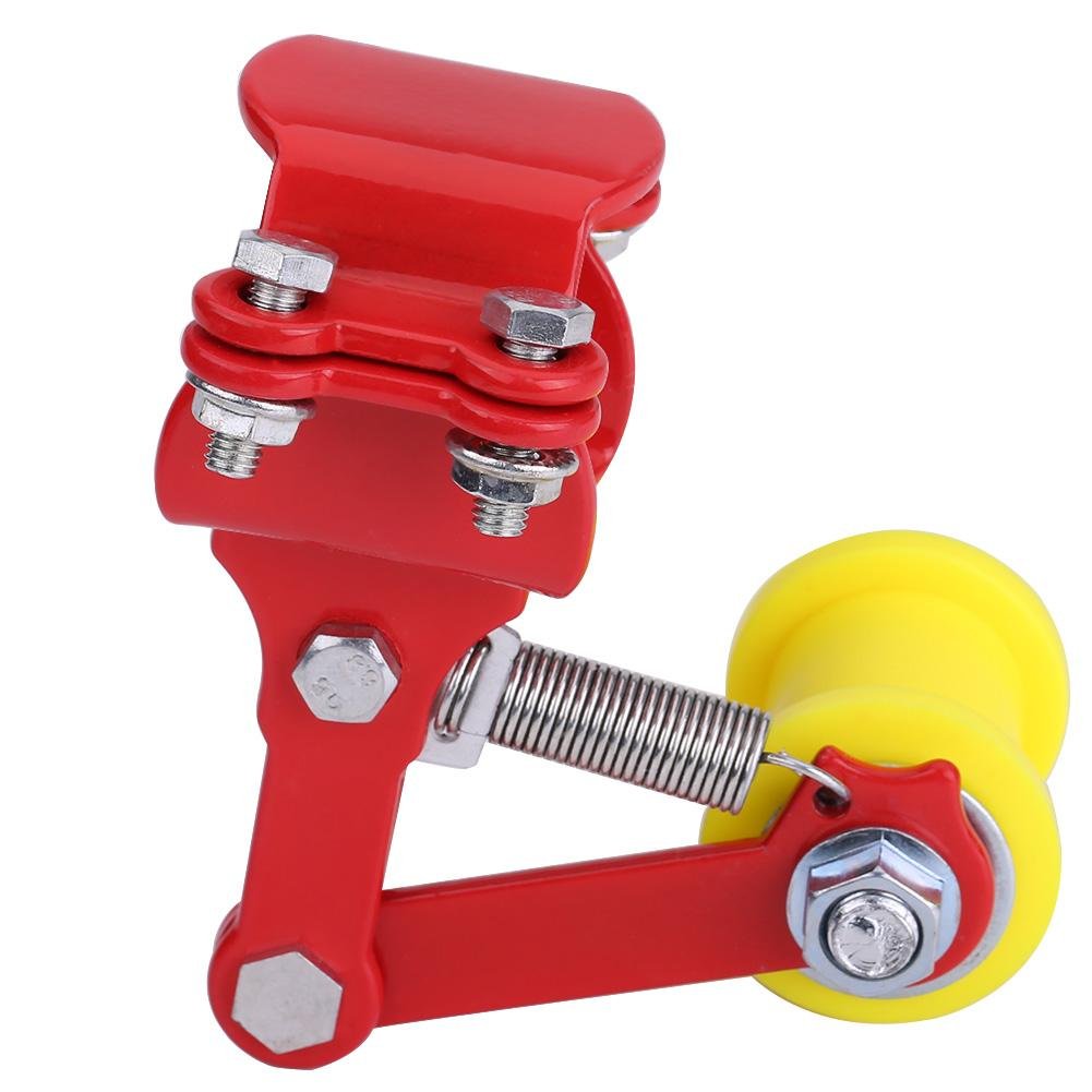 Universal Motorcycle Chain Tensioner Adjuster - Bolt-On Roller Kit for Chain Adjustment & Maintenance | Perfect for DIY Bike Mods, Cruiser Upgrades & Off-Road Riding