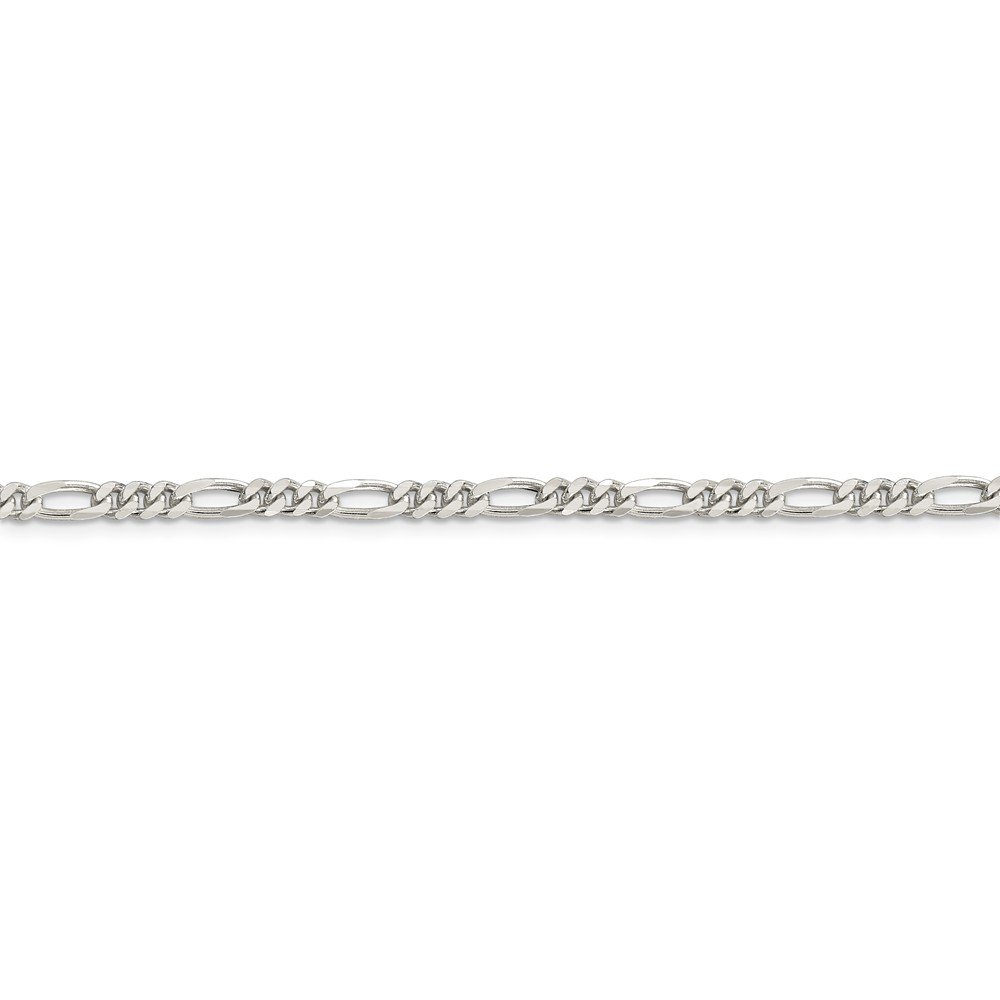 Solid 925 Sterling Silver 3.5mm Figaro Chain Necklace with Lobster Clasp - Durable Silver Jewelry for Men & Women | Perfect for Everyday Wear, Gifts & Special Occasions